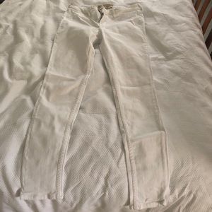 Hollister white skinny jeans